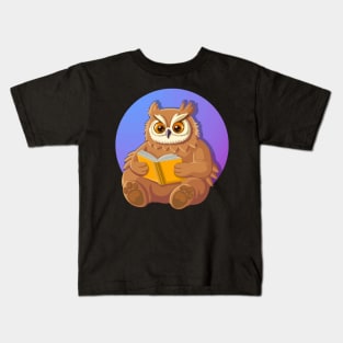 Story Time with a Cute Owlbear Kids T-Shirt